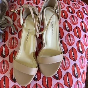Sarah Flint Perfect Block 60 Sandal. Size 7 1/2. In camel calf. Worn once